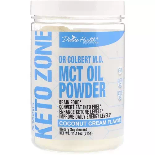 Divine Health, Dr. Colbert's Keto Zone, MCT Oil Powder, Coconut Cream Flavor, 11.11 oz (315 g) Review