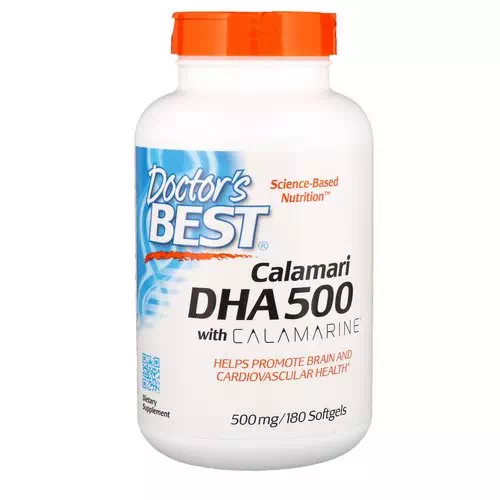 Doctor's Best, Calamari DHA 500 with Calamarine, 500 mg, 180 Softgels Review
