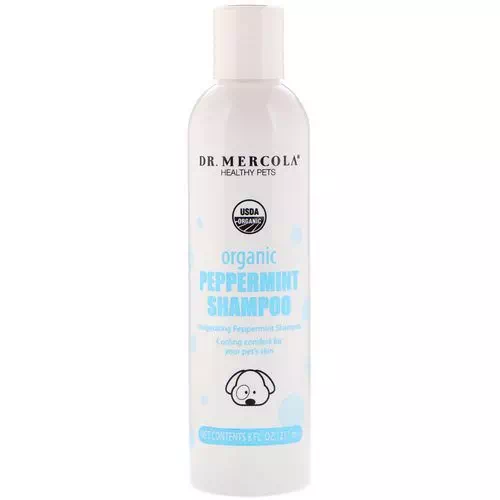 Dr. Mercola, Healthy Pets, Organic Peppermint Shampoo, for Dogs, 8 fl oz (237 ml) Review