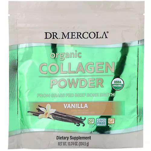 Dr. Mercola, Organic Collagen Powder, Vanilla, 10.74 oz (304.5 g) Review