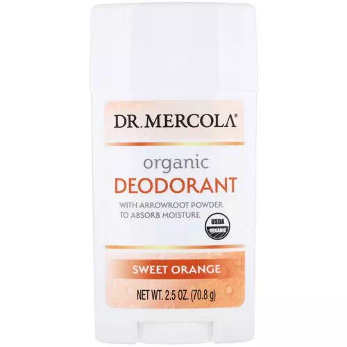 Dr. Mercola, Organic Deodorant, Sweet Orange, 2.5 oz (70.8 g) Review
