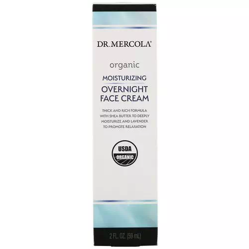 Dr. Mercola, Organic Moisturizing Overnight Face Cream, 2 fl oz (59 ml) Review