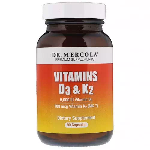 Dr. Mercola, Vitamins D3 & K2, 5,000 IU, 90 Capsules Review