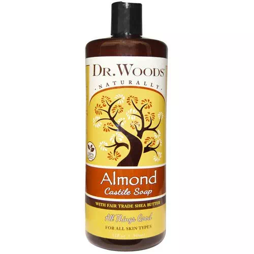 Dr. Woods, Almond Castile Soap with Fair Trade Shea Butter, 32 fl oz (946 ml) Review