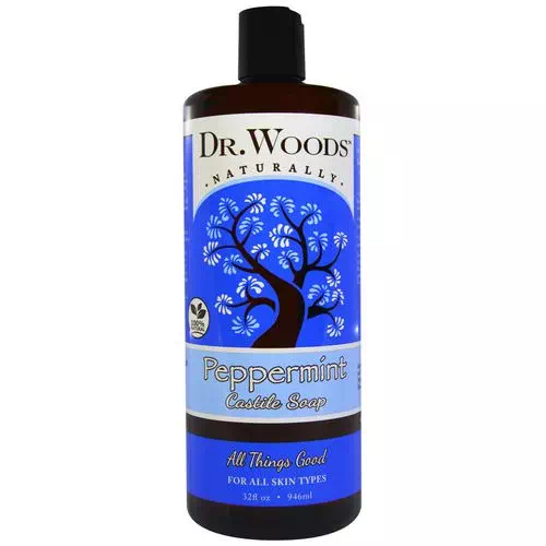 Dr. Woods, Peppermint Castile Soap, 32 fl oz (946 ml) Review