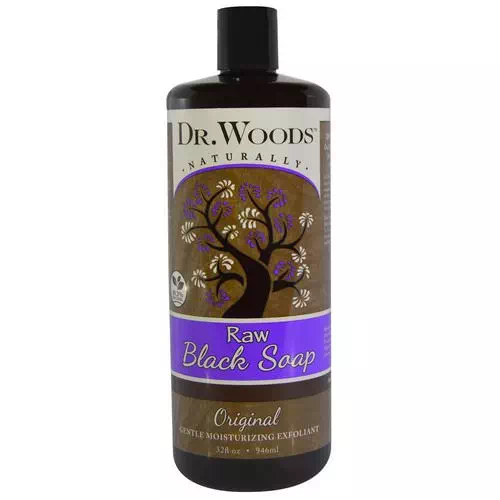 Dr. Woods, Raw Black Soap, Original, 32 fl oz (946 ml) Review