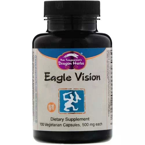 Dragon Herbs, Eagle Vision, 500 mg, 100 Vegetarian Capsules Review