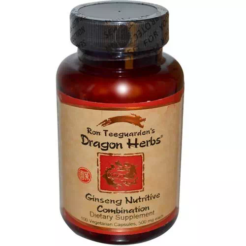 Dragon Herbs, Ginseng Nutritive Combination, 500 mg, 100 Veggie Caps Review