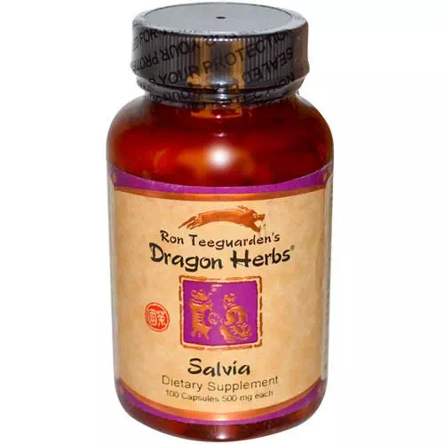 Dragon Herbs, Salvia, 500 mg, 100 Capsules Review