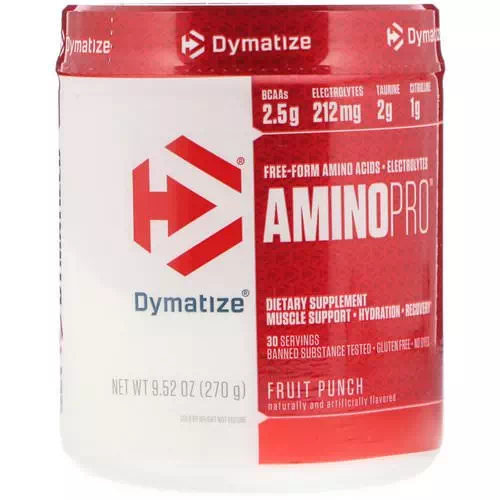 Dymatize Nutrition, AminoPro, Fruit Punch, 9.52 oz (270 g) Review