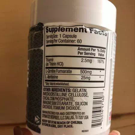 Supplements Amino Acids L-Carnitine Non Gmo Dymatize Nutrition