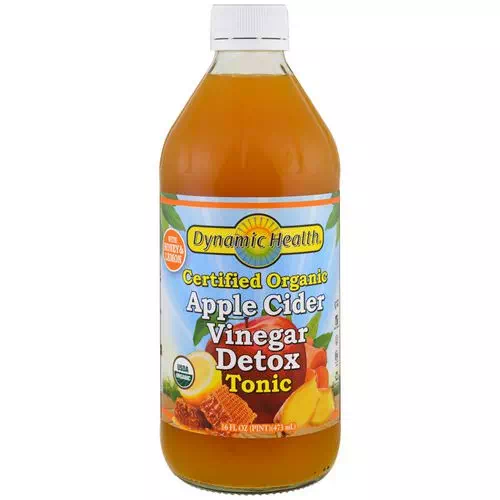 Dynamic Health Laboratories, Certified Organic Apple Cider Vinegar Detox Tonic, 16 fl oz (473 ml) Review
