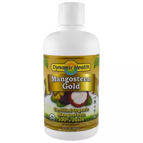 Dynamic Health Laboratories, Certified Organic Mangosteen Gold, 100% Juice, 32 fl oz (946 ml) Review