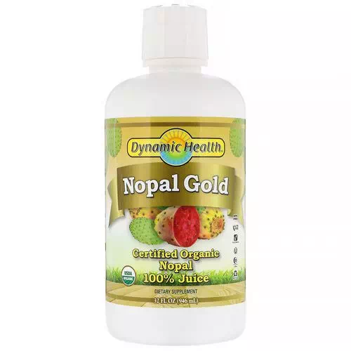 Dynamic Health Laboratories, Certified Organic Nopal Gold, 100% Juice, 32 fl oz (946 ml) Review