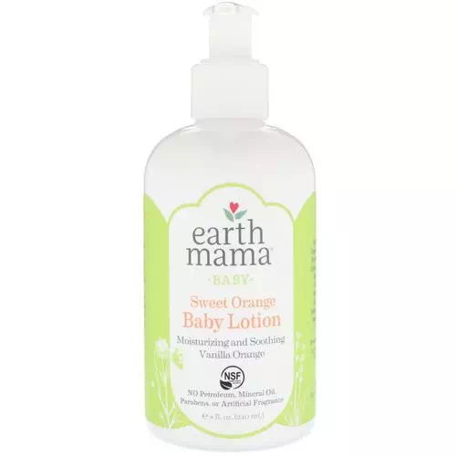 Earth Mama, Baby, Sweet Orange Baby Lotion, Vanilla Orange, 8 fl oz (240 ml) Review