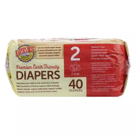Earth's Best, Disposable Diapers