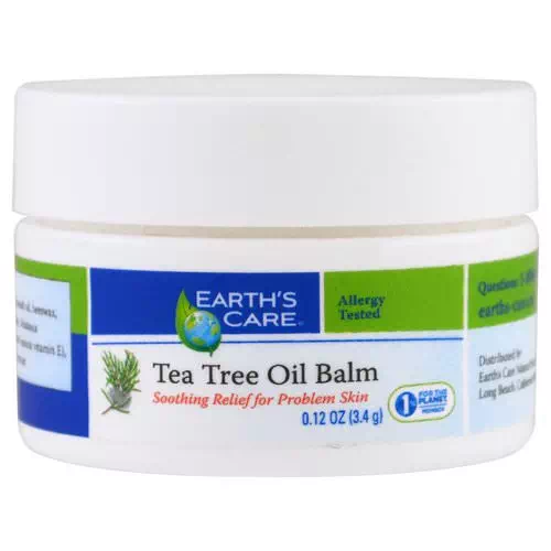 Earth's Care, Tea Tree Oil Balm, 0.12 oz (3.4) Review