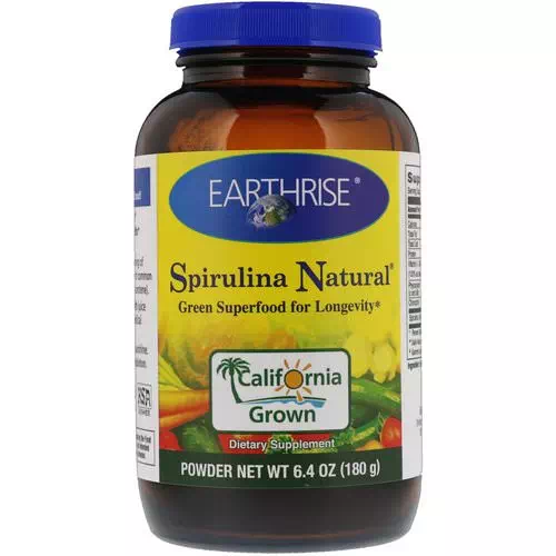 Earthrise, Spirulina Natural Powder, 6.4 oz (180 g) Review