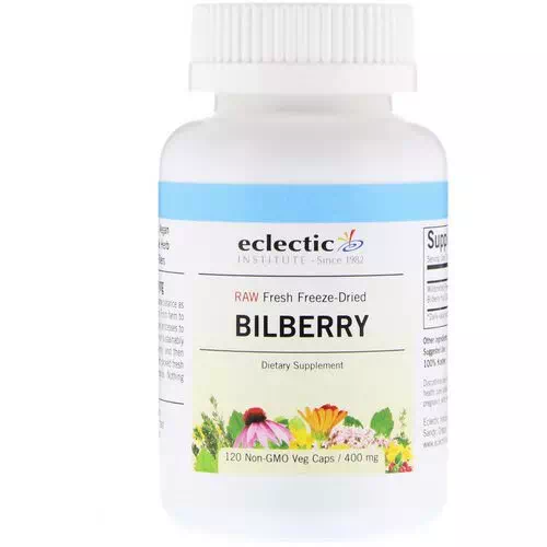 Eclectic Institute, Bilberry, 400 mg, 120 Veg Caps Review