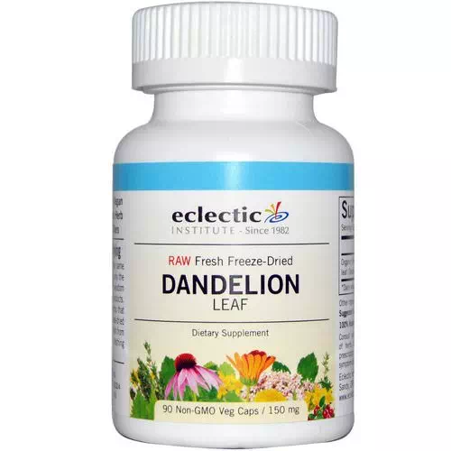 Eclectic Institute, Dandelion Leaf, 150 mg, 90 Non-GMO Veggie Caps Review