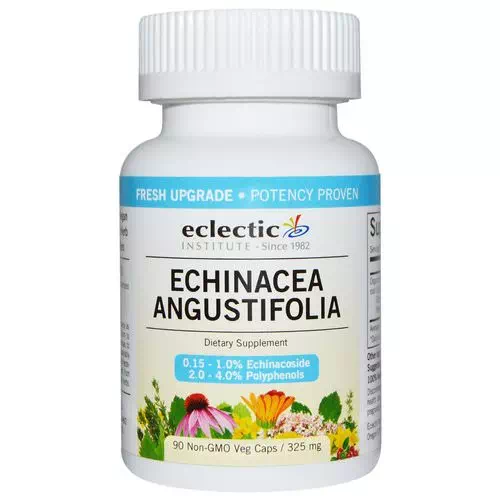 Eclectic Institute, Echinacea Angustifolia, 325 mg, 90 Non-GMO Veggie Caps Review