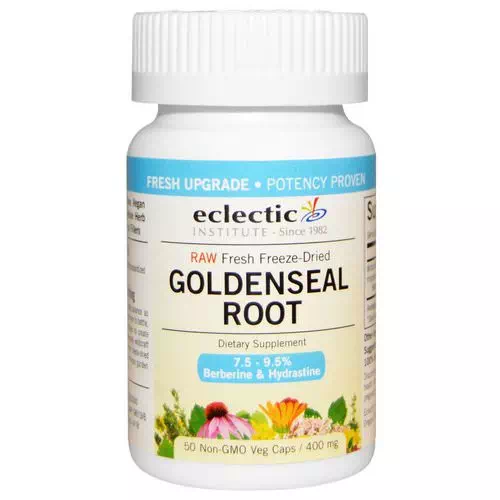 Eclectic Institute, Goldenseal Root, 400 mg, 50 Veg Caps Review