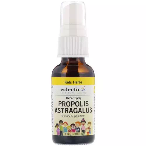 Eclectic Institute, Kids, Propolis Astragalus, Throat Spray, 1 fl oz (30 ml) Review
