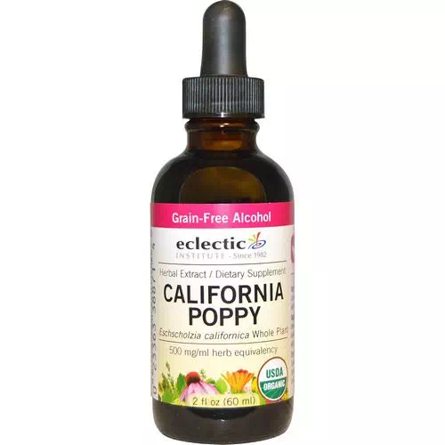 Eclectic Institute, Organic, California Poppy, 2 fl oz (60 ml) Review