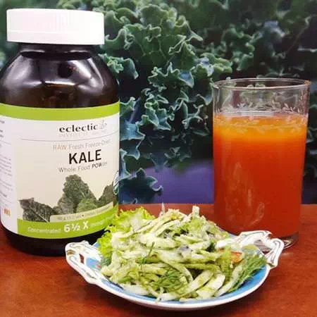 Raw Fresh Freeze-Dried Kale Whole Food Powder