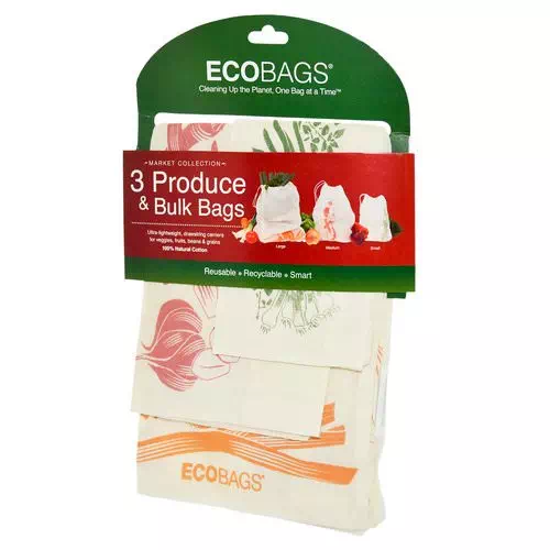 ECOBAGS, Produce & Bulk Bags, 3 Bags Review