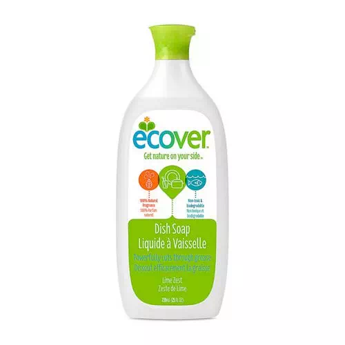 Ecover, Liquid Dish Soap, Lime Zest, 25 fl oz (739 ml) Review