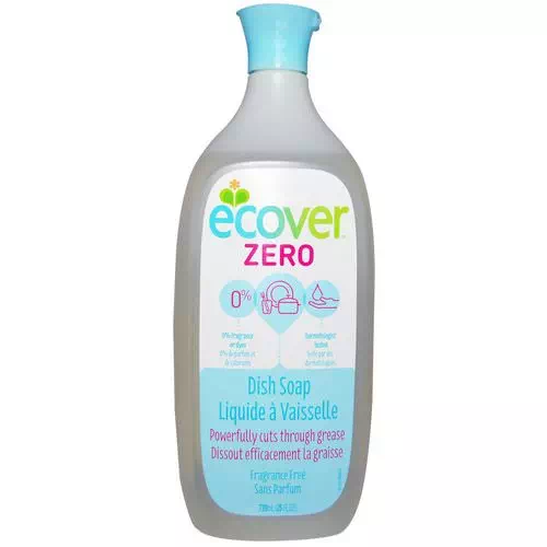 Ecover, Liquid Dish Soap, Zero, Fragrance Free, 25 fl oz (739 ml) Review