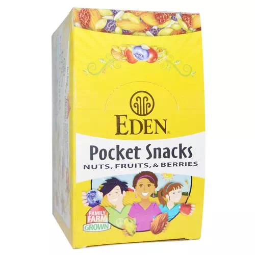 Eden Foods, Organic, Pocket Snacks, Pumpkin Seeds, Dry Roasted, 12 Packages, 1 oz (28.3 g) Each Review