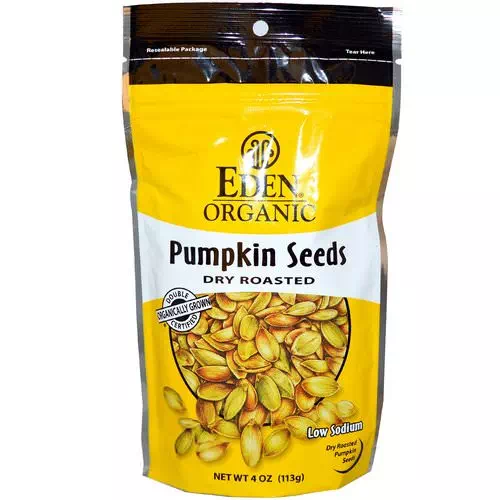 Eden Foods, Organic, Pumpkin Seeds, Dry Roasted, 4 oz (113 g) Review