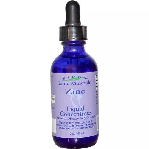 Eidon Mineral Supplements, Ionic Minerals, Zinc, Liquid Concentrate, 2 oz (60 ml) Review
