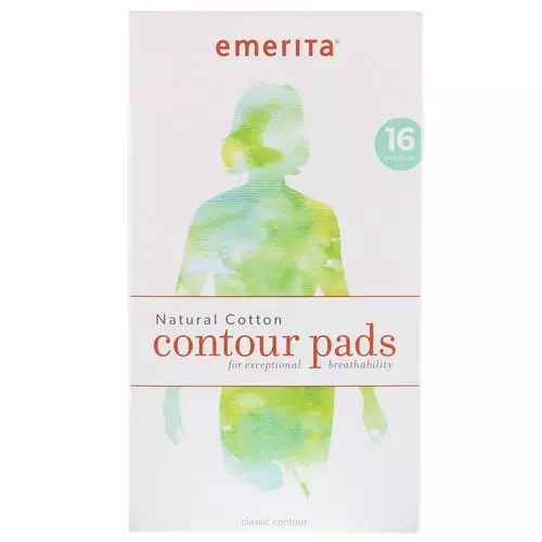 Emerita, Natural Cotton Contour Pads, 16 Pads Review