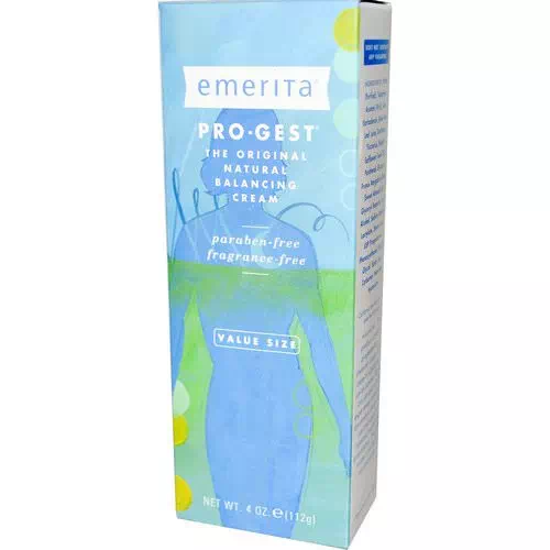 Emerita, Pro-Gest, Balancing Cream, Fragrance-Free, 4 oz (112 g) Review