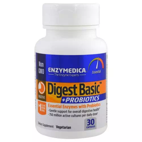 Enzymedica, Digest Basic + Probiotics, 30 Capsules Review
