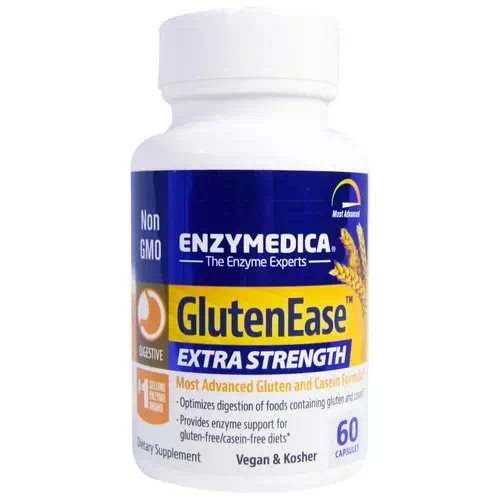 Enzymedica, GlutenEase, Extra Strength, 60 Capsules Review
