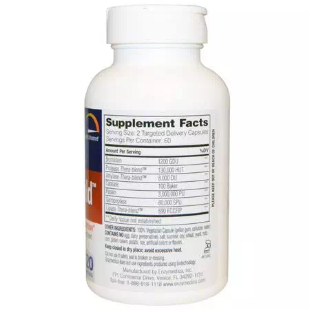 Proteolytic Enzyme Formulas, Digestion, Joint, Bone, Supplements