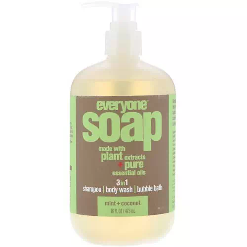 EO Products, Everyone Soap, 3 in 1, Mint + Coconut, 16 fl oz (473 ml) Review