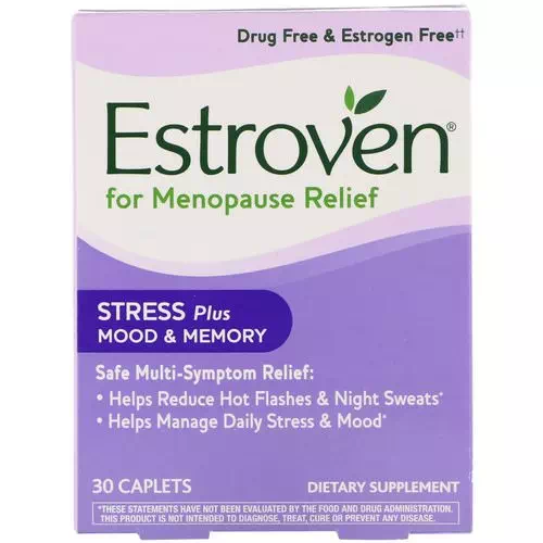 Estroven, Menopause Relief, Stress Plus Mood & Memory, 30 Caplets Review
