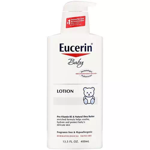 Eucerin, Baby, Lotion, Fragrance Free, 13.5 fl oz (400 ml) Review