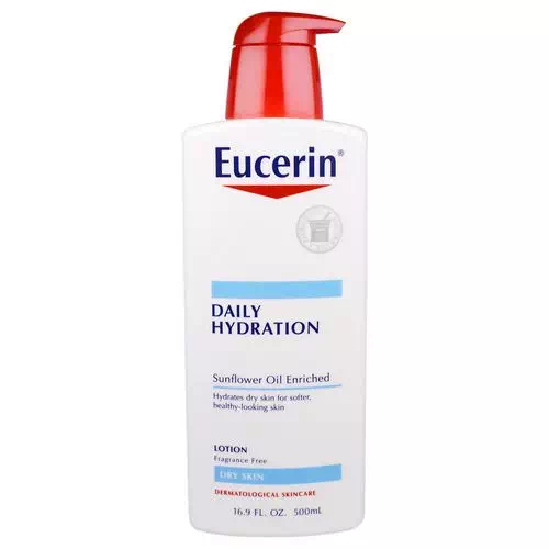 Eucerin, Daily Hydration, Lotion, Fragrance Free, 16.9 fl oz (500 ml) Review