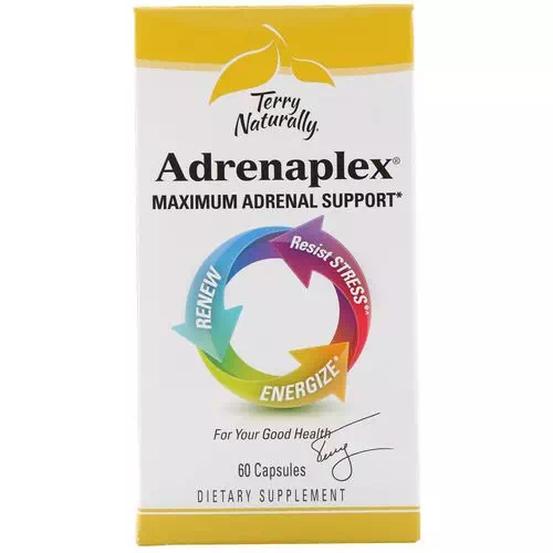EuroPharma, Terry Naturally, Adrenaplex, Maximum Adrenal Support, 60 Capsules Review