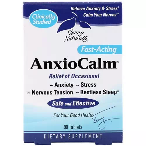 EuroPharma, Terry Naturally, AnxioCalm, 90 Tablets Review