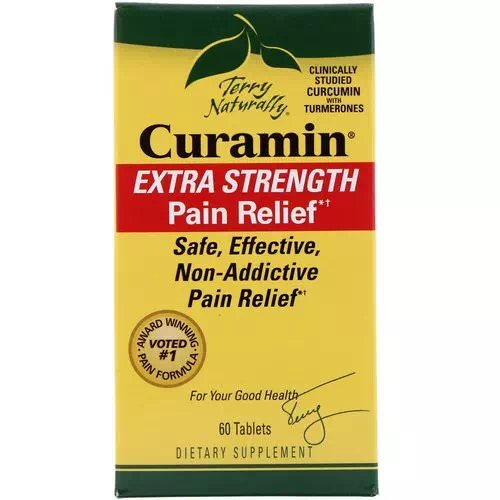 EuroPharma, Terry Naturally, Curamin, Extra Strength Pain Relief, 60 Tablets Review