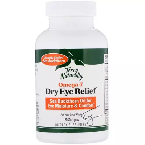 EuroPharma, Terry Naturally, Omega 7, Dry Eye Relief, 60 Softgels Review