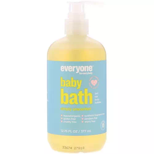 Everyone, Baby Bath, Simply Unscented, 12.75 fl oz (377 ml) Review