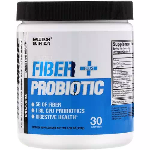 EVLution Nutrition, FiberMode, Fiber + Probiotics, Unflavored, 6.98 oz (198 g) Review